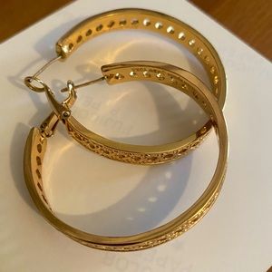Kate spade gold plated hoops